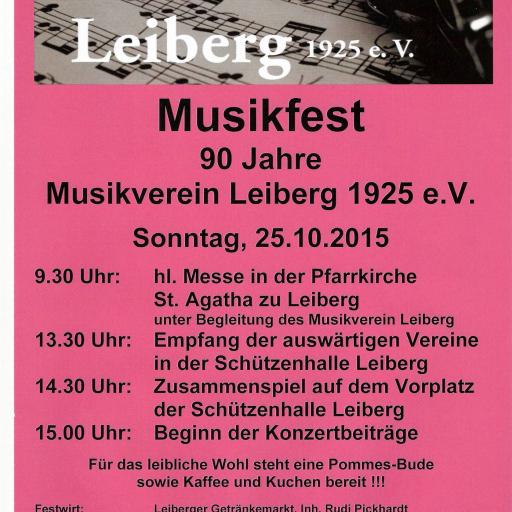 Musikfest 90 Jahre MV Leiberg